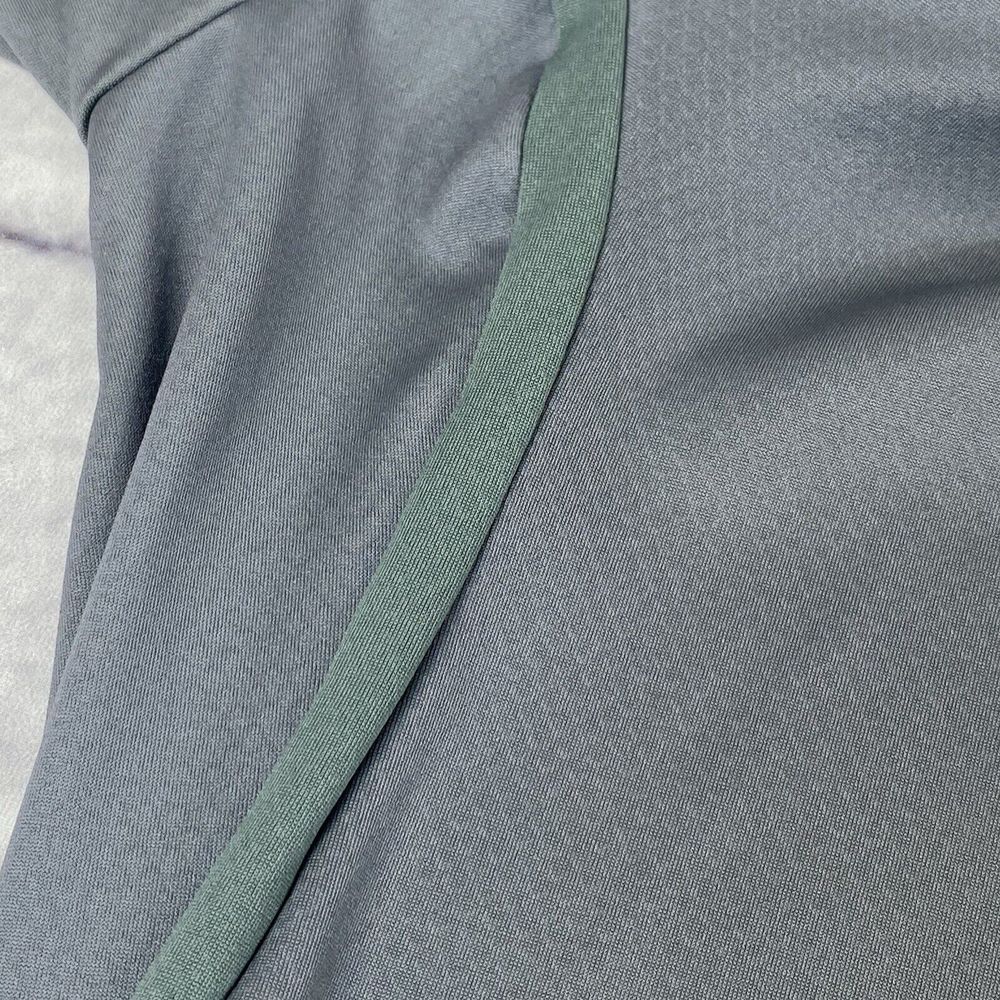 NIKE x Tiger Woods Collection Size XXL Mens Snap Front Golf Polo Gray / Green - Picture 13 of 15